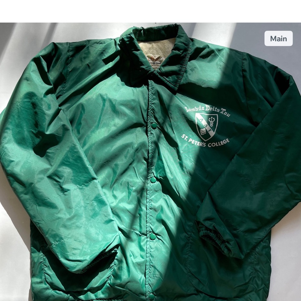 Vintage St. Peter's College Fleece-lined Windbreaker 💚